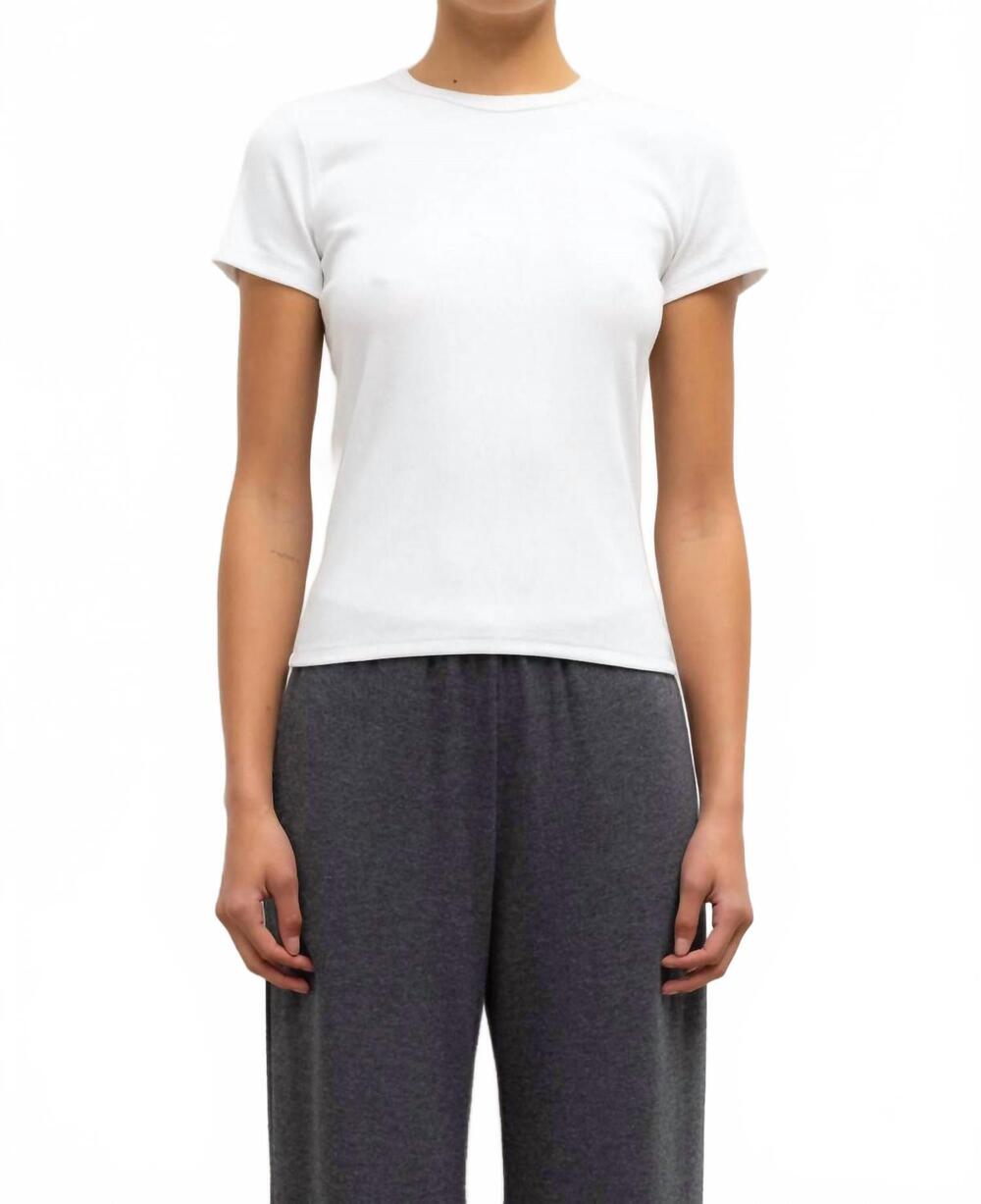 NEW LESET kelly slim fit tee in white